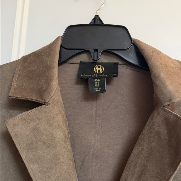 House of Harlow 1960 Brown Suede Blazer - Picture 2 of 6